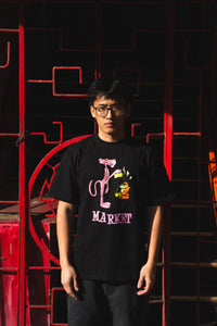 Pink Panther Pourover Tee Black