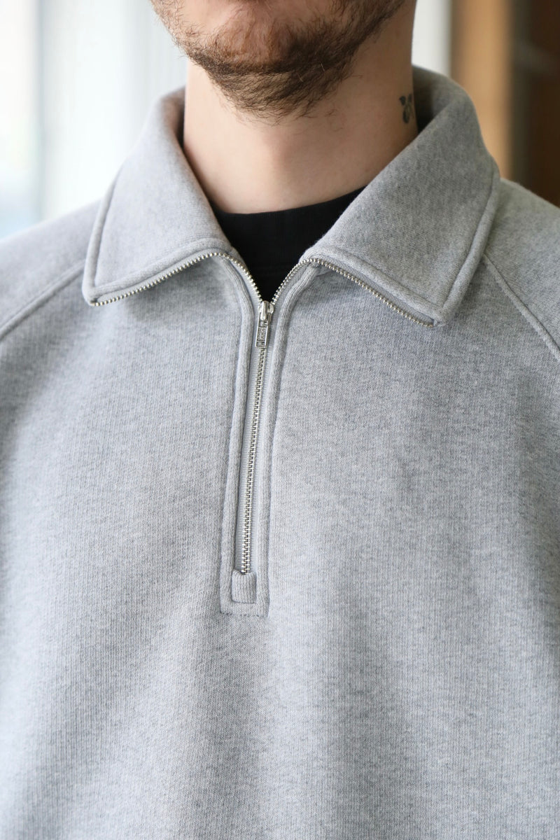 Fleece Raglan Zip Mock Heather Grey – Complex Clothing Inc.