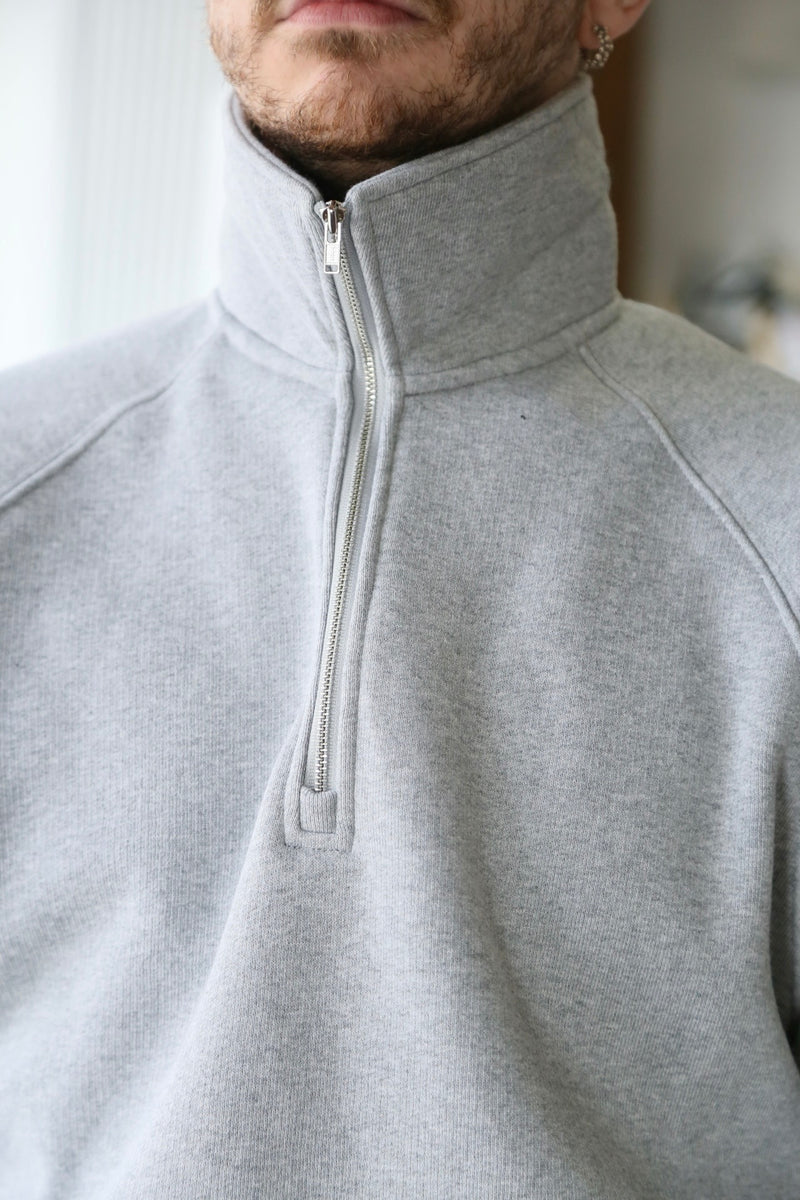 MARK&LONA BTL Mock Neck fleece |グレー XS MARK&LONA BTL Mock Neck fleece |グレー XS Mock Neck Wave LS-Grey