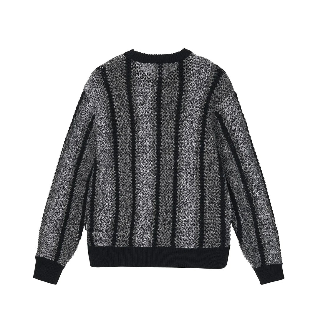 Baja Loose Gauge Sweater Black