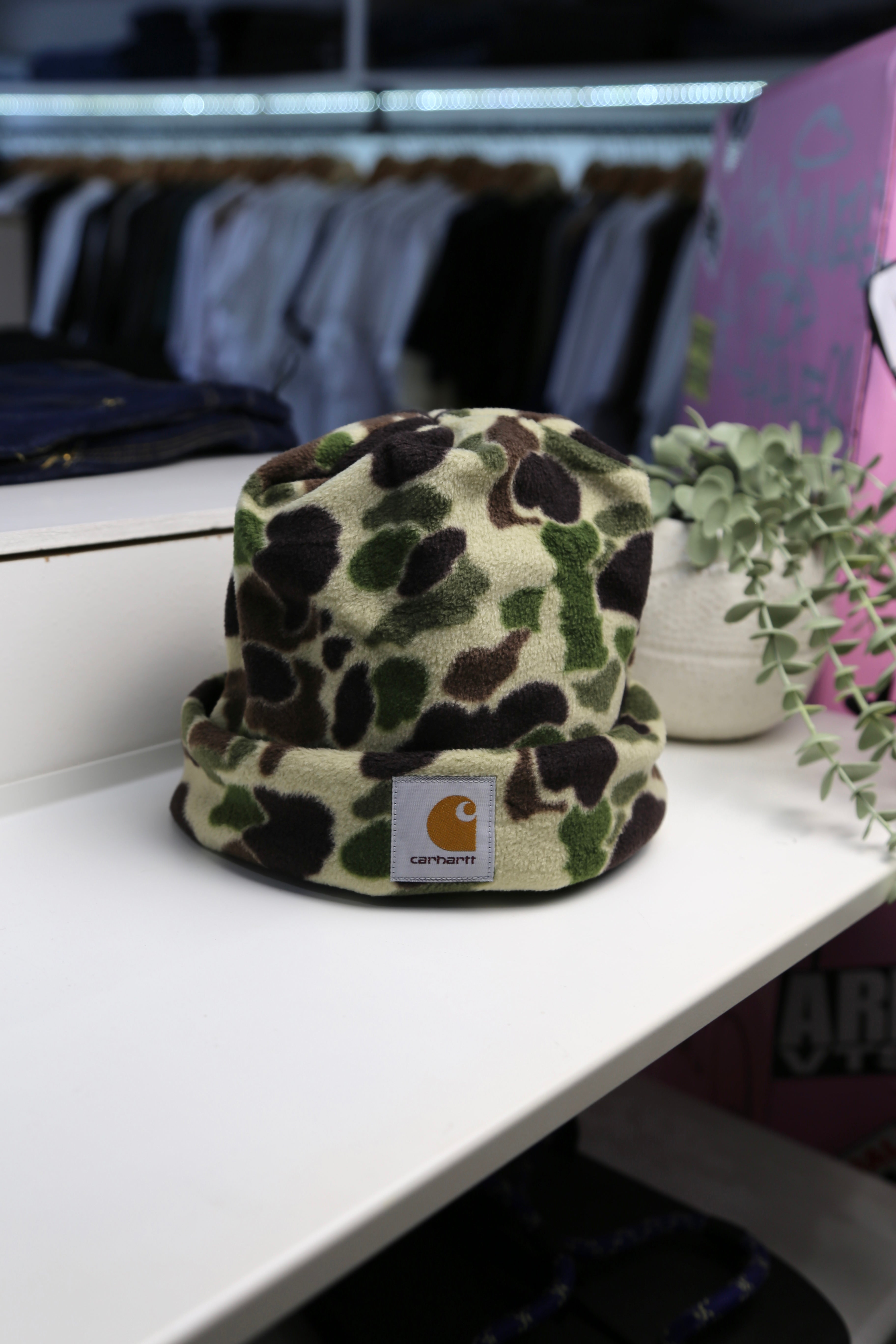 Expedition Beanie Green Camo Duck