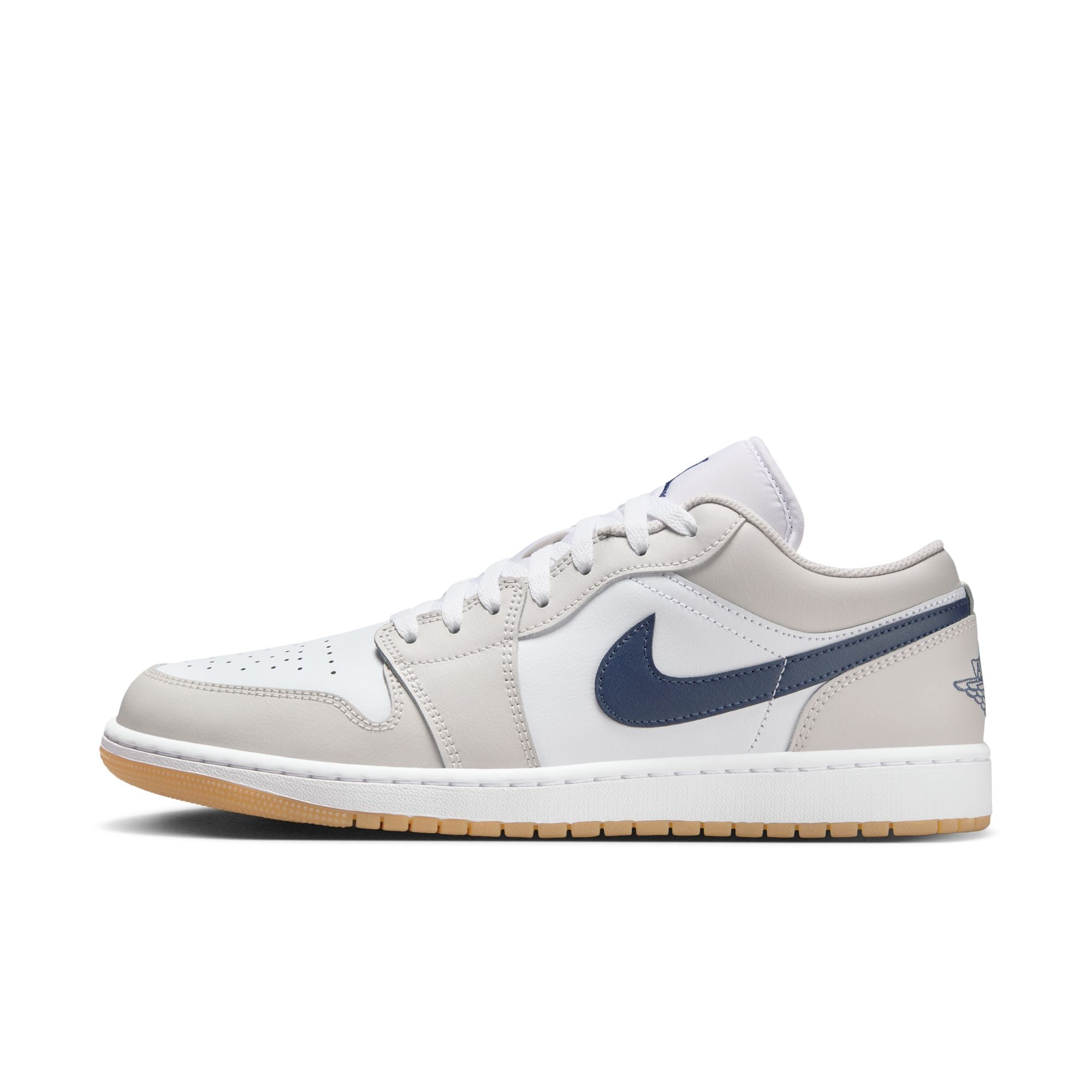 Air Jordan 1 Low White/Midnight Navy/Neutral Grey