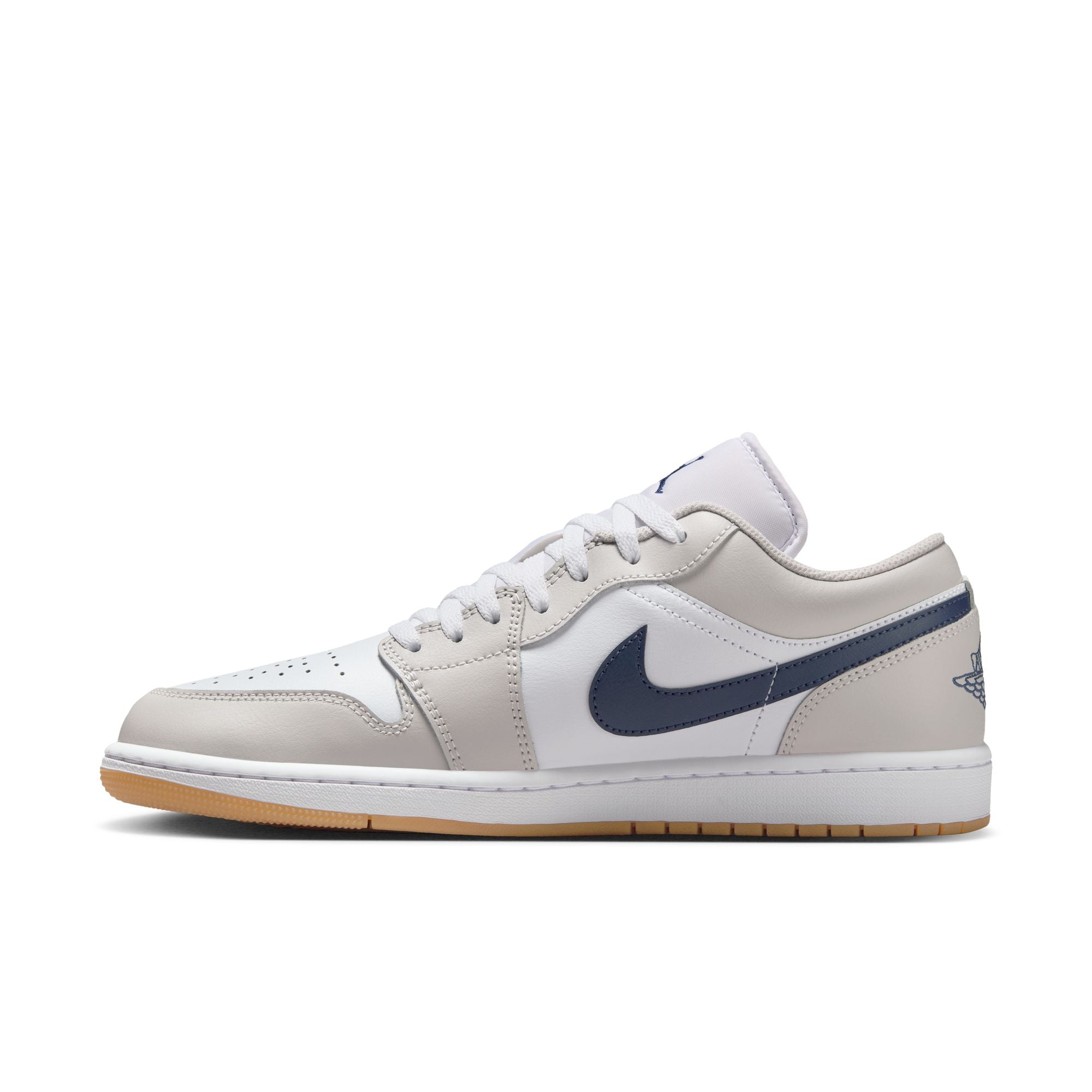 Air Jordan 1 Low White/Midnight Navy/Neutral Grey