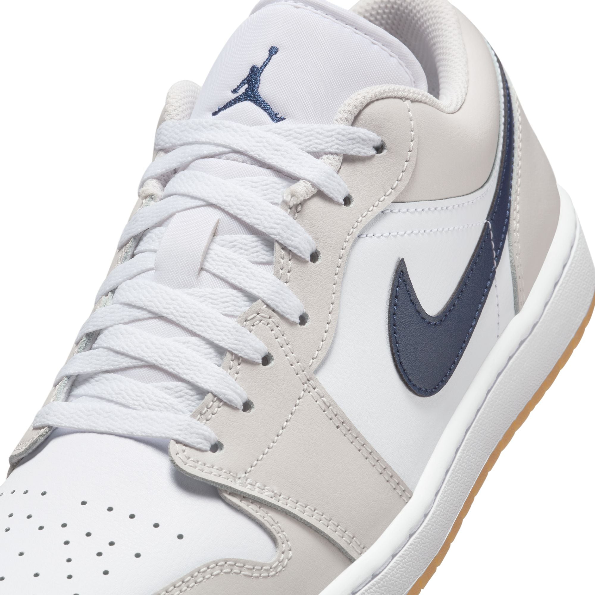 Air Jordan 1 Low White/Midnight Navy/Neutral Grey
