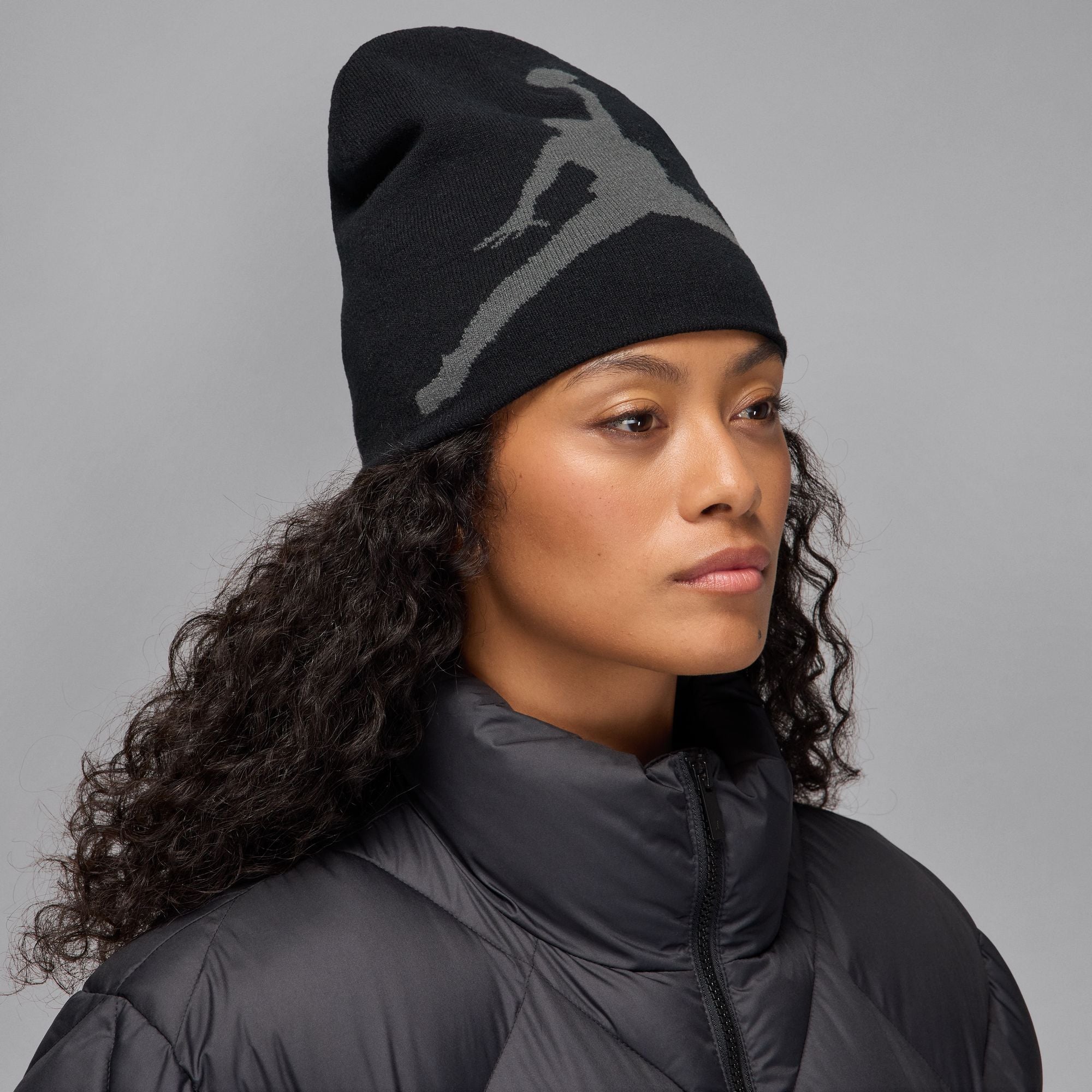 Brooklyn Peak Beanie Black