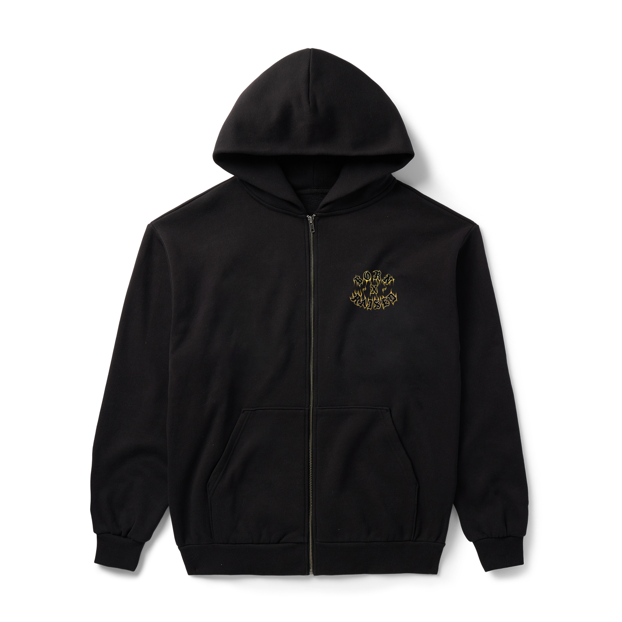 Guadalupe Zip Hoodie Black