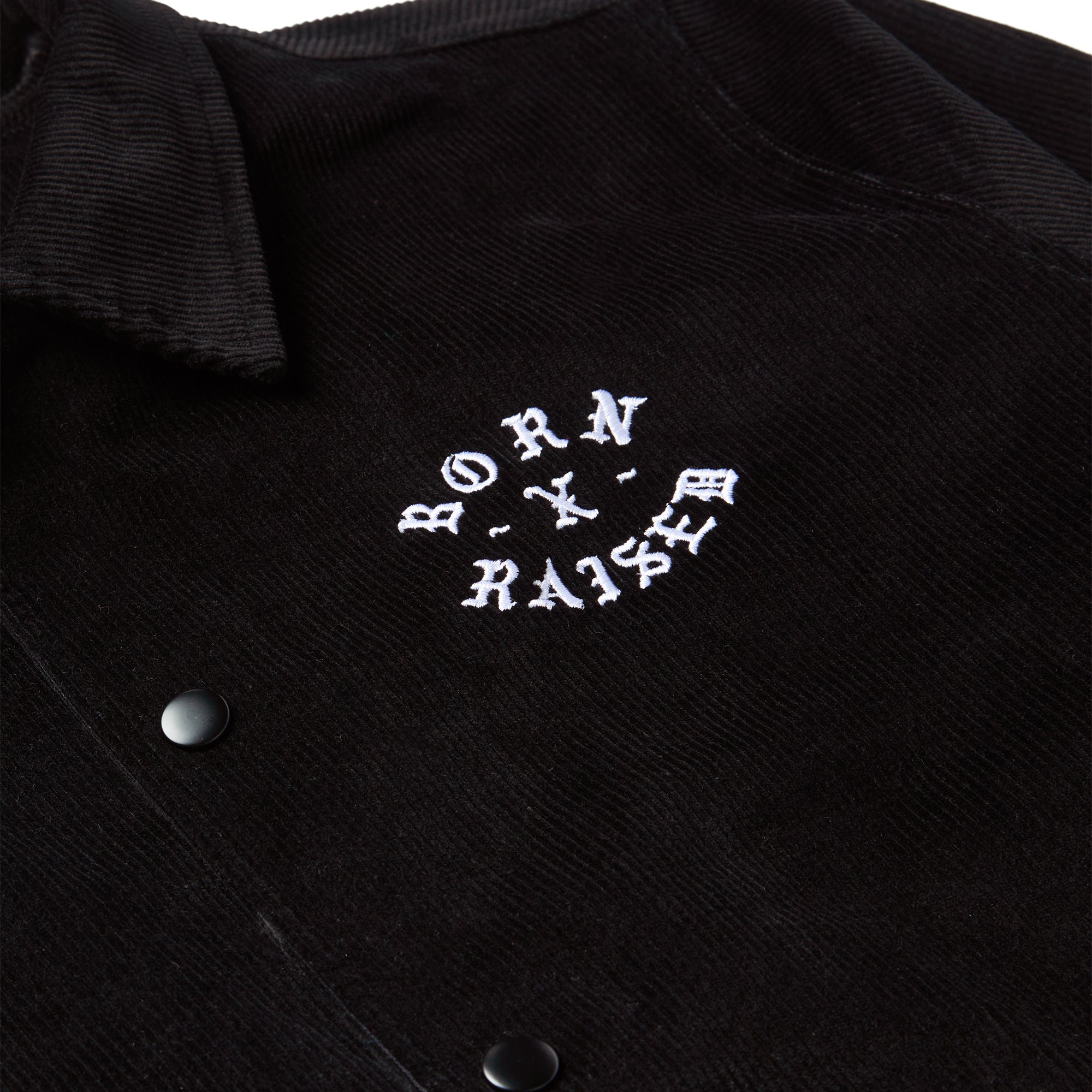 Zine Corduroy Coach Jacket Black (