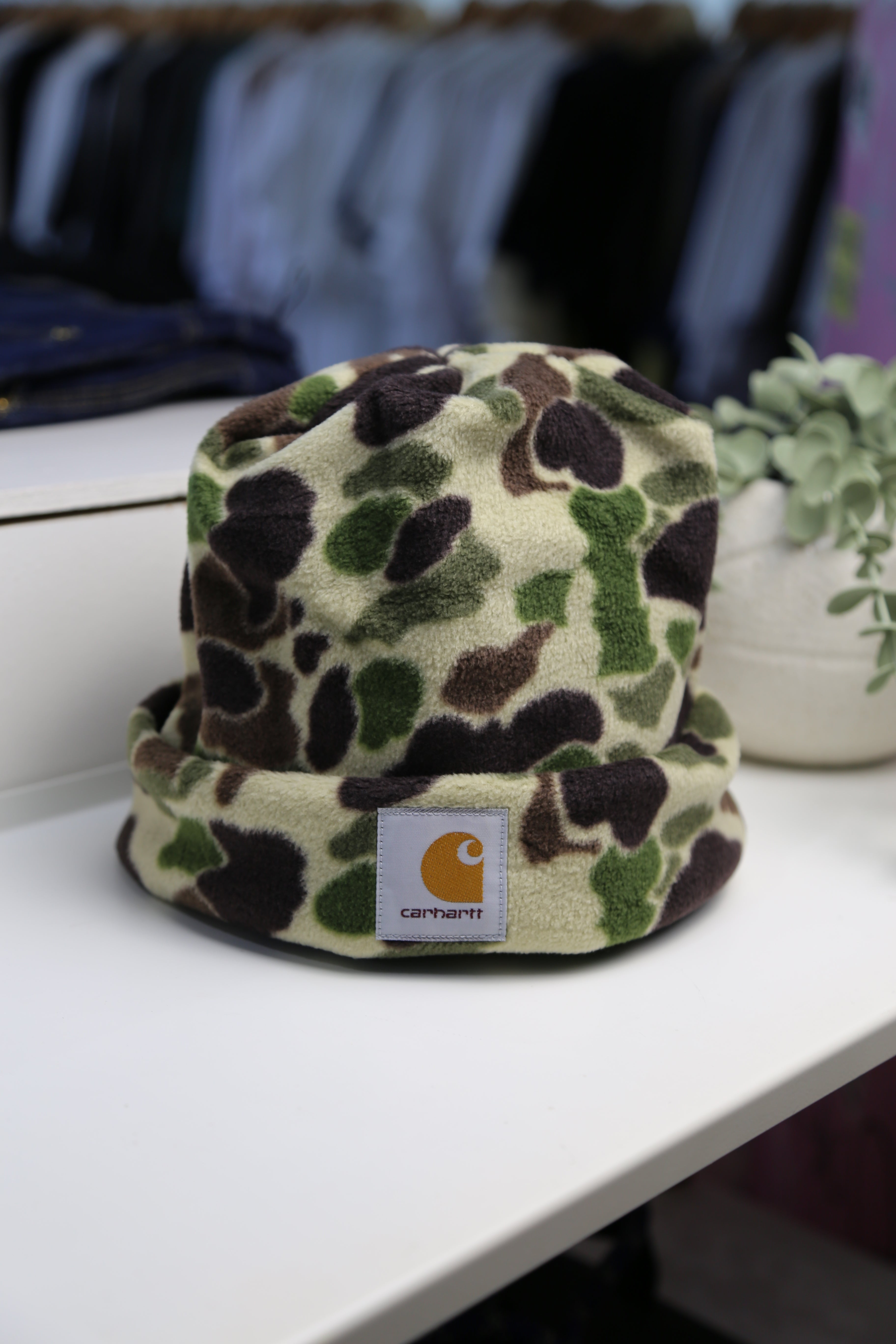 Expedition Beanie Green Camo Duck