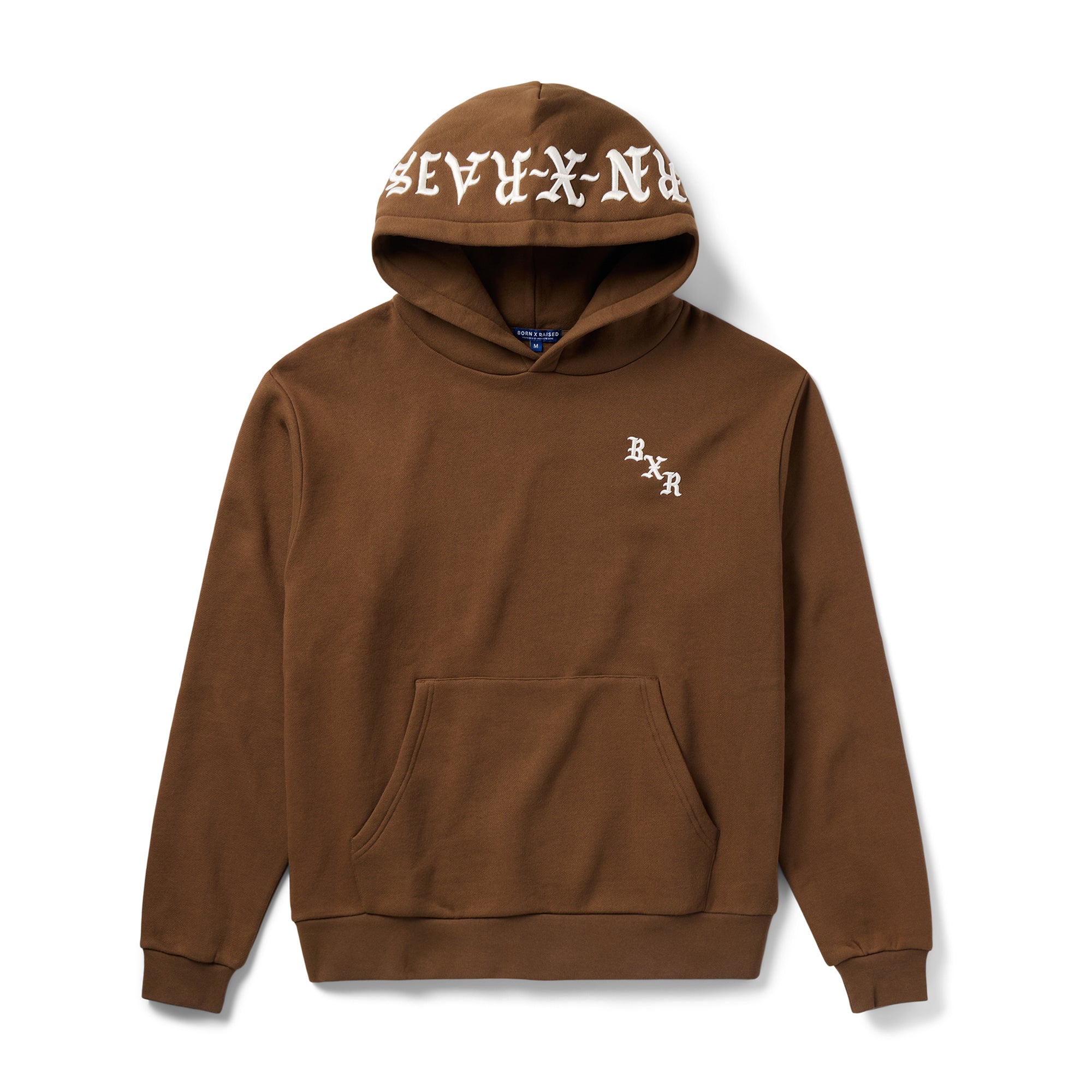 Embroidered Hoodie Walnut/Cream