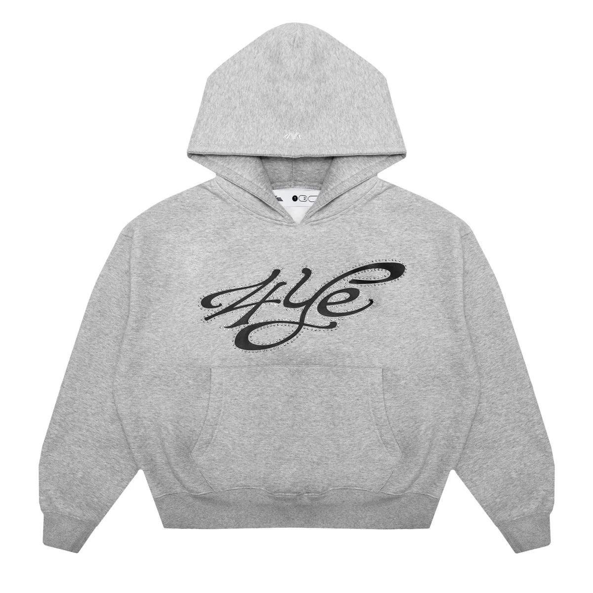 Signature Rhinestone P/O Hoodie Medium Heather Grey