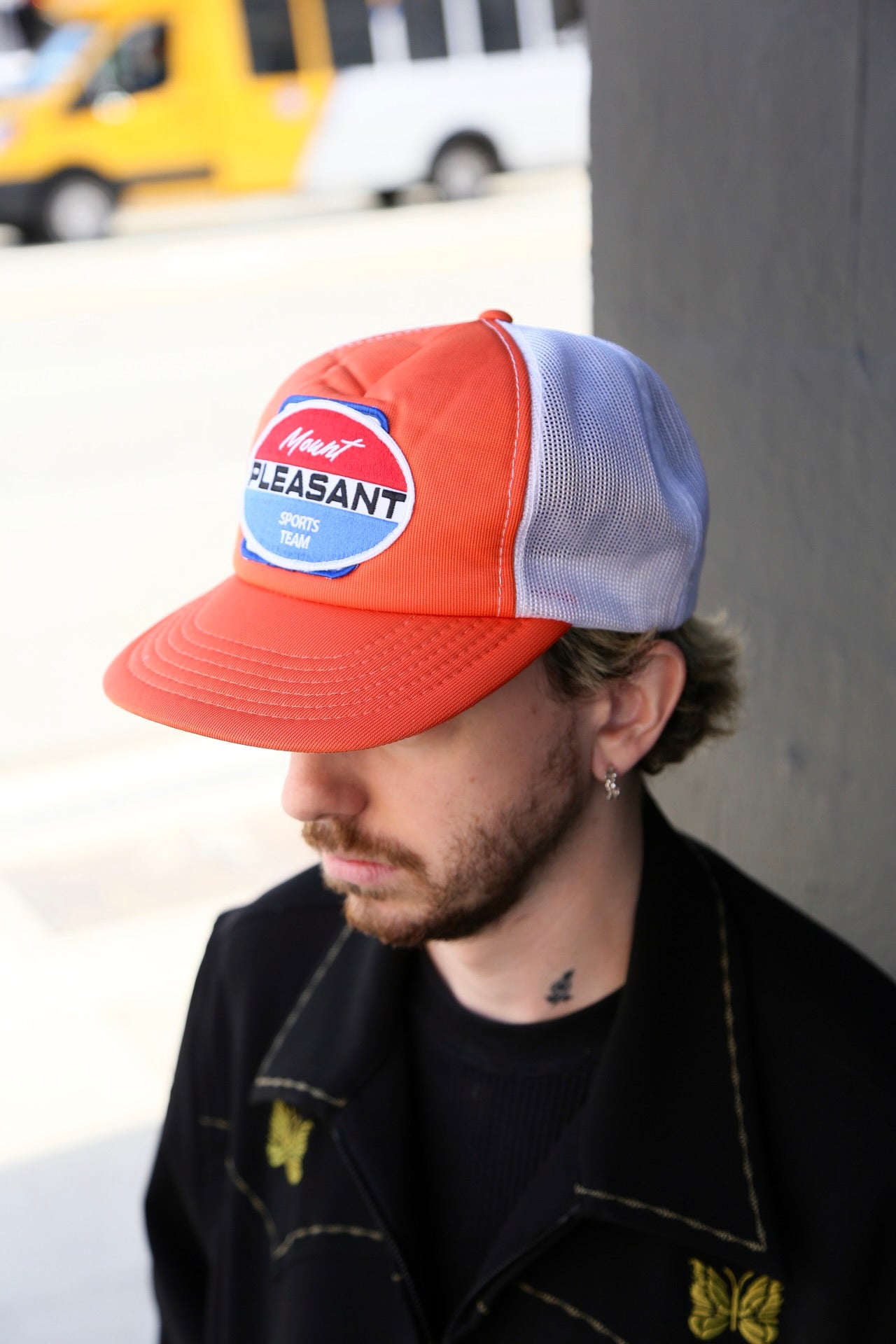 Vintage Trucker Cap Orange