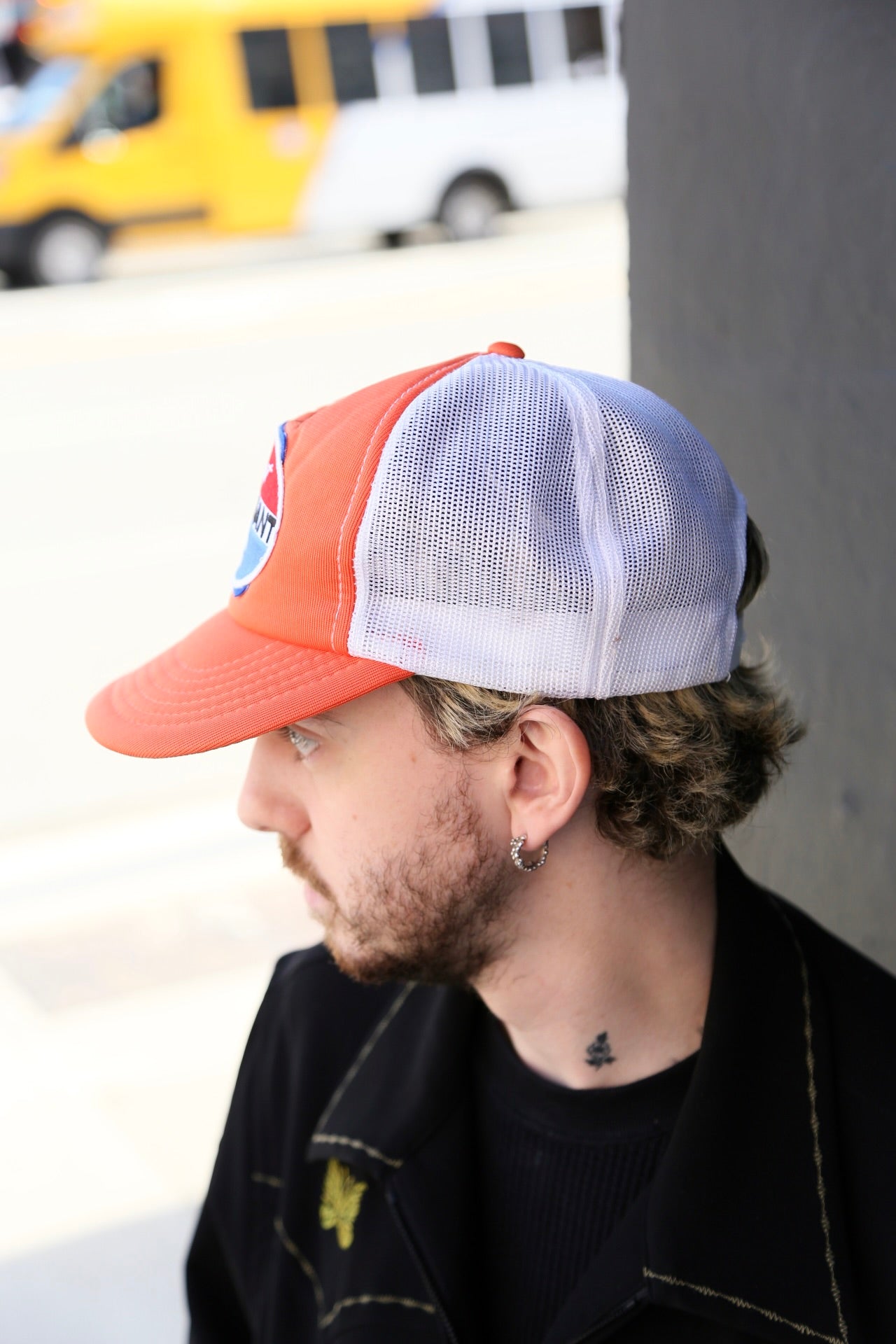 Vintage Trucker Cap Orange