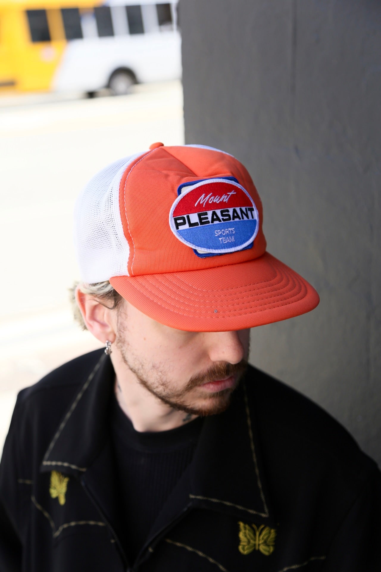 Vintage Trucker Cap Orange