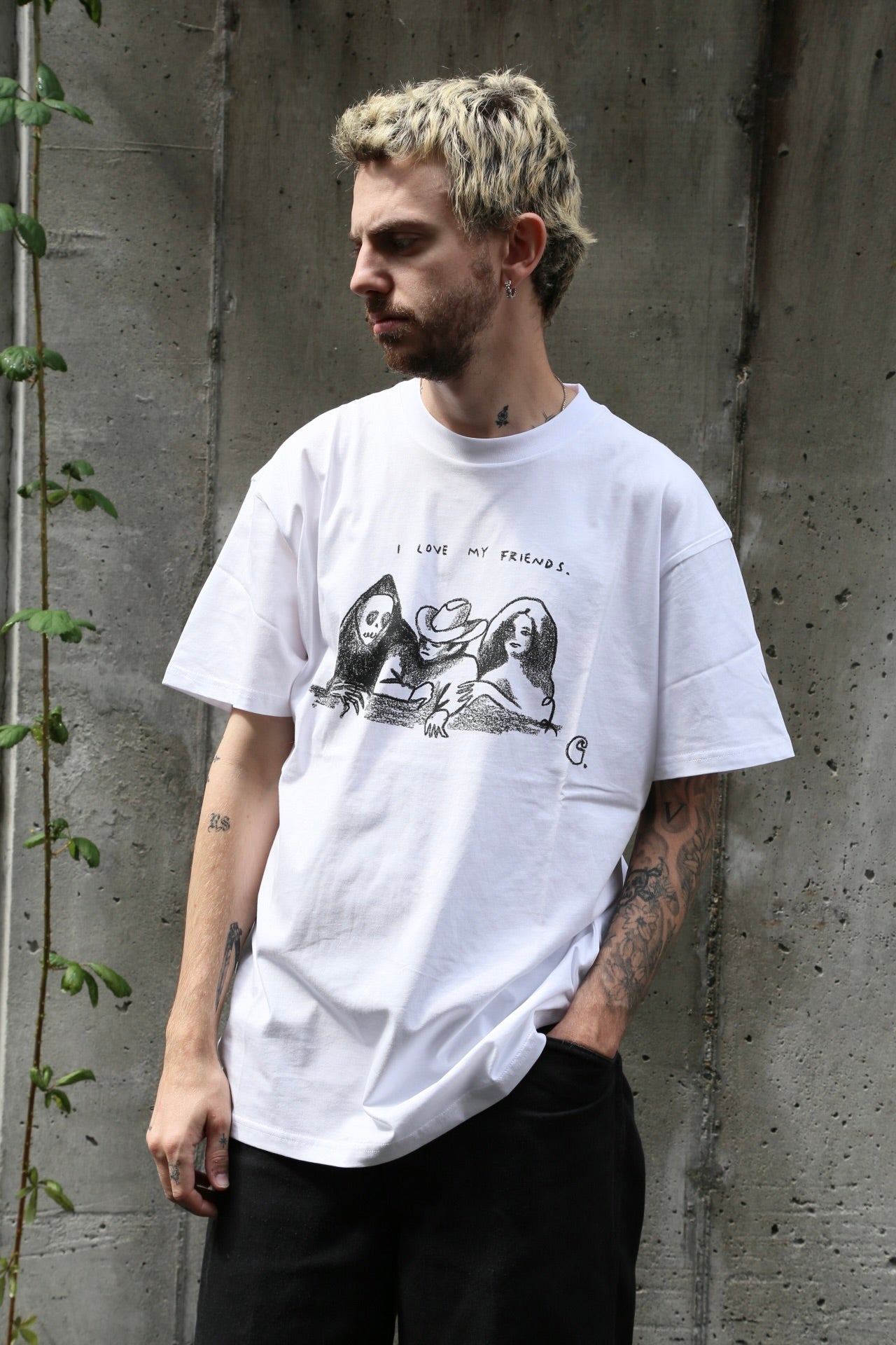 S/S Pepe Friends Tee White