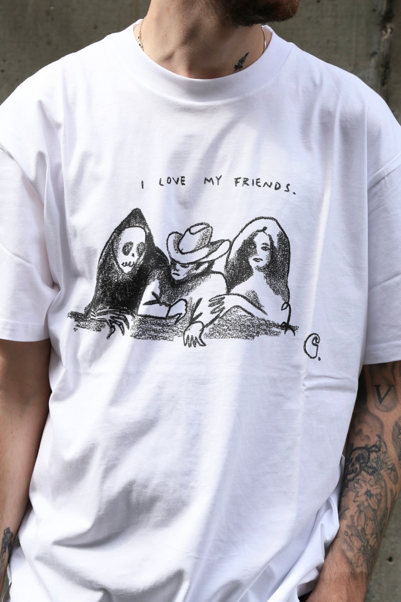 S/S Pepe Friends Tee White