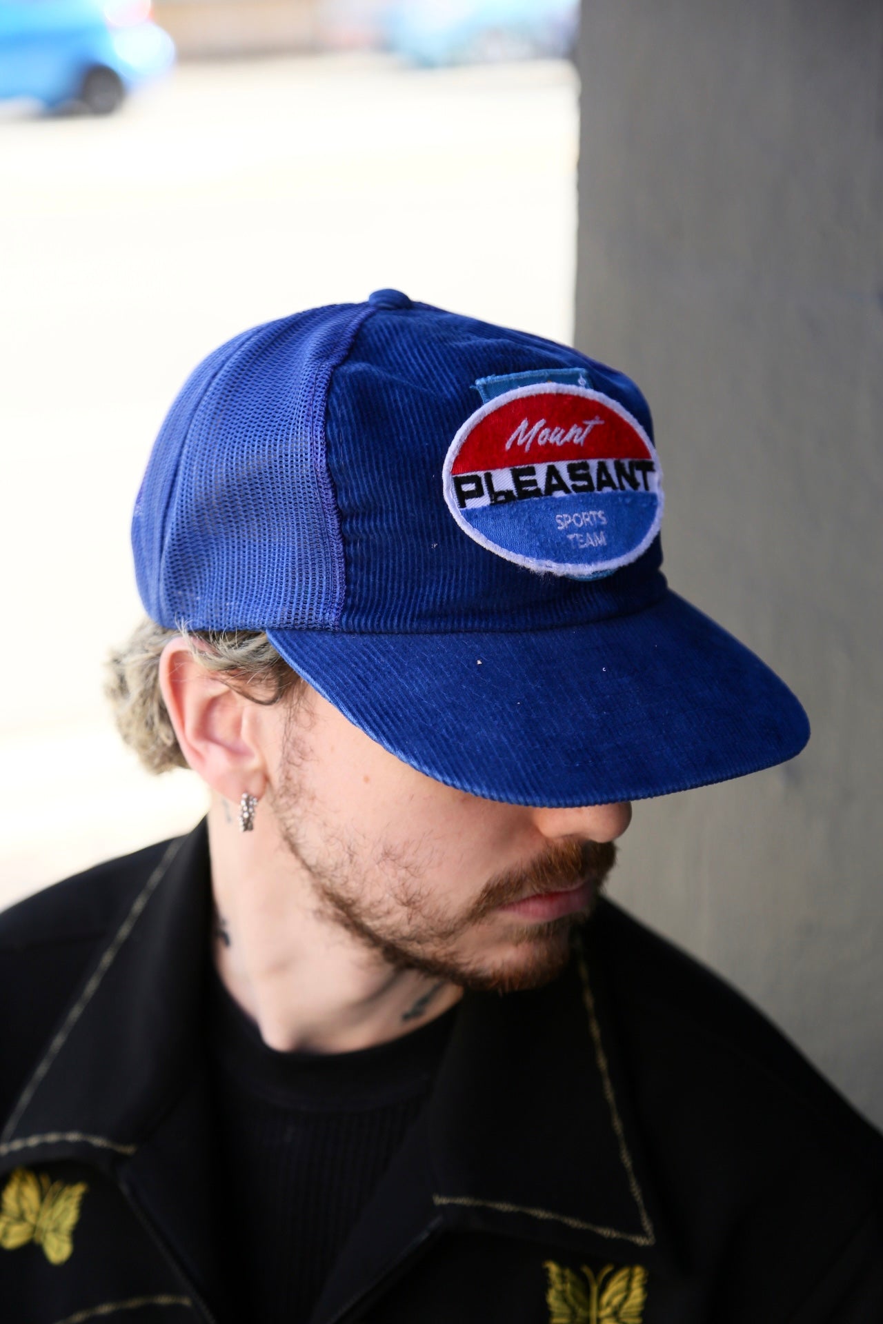 Vintage Trucker Cap Royal Blue