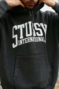 Stussy International Relaxed Hood Washed Black