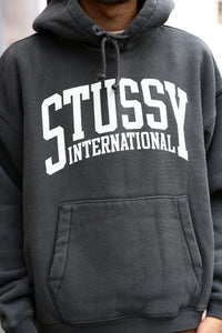 Stussy International Relaxed Hood Washed Black