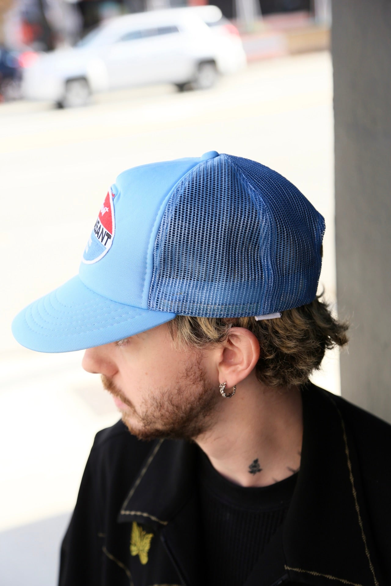 Vintage Trucker Cap Light Blue