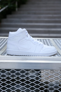 Air Jordan 1 Mid White/White