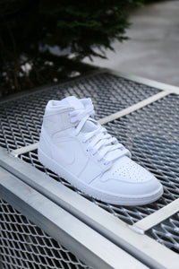 Air Jordan 1 Mid White/White