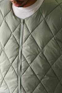 Stone Puffer Vest Seafoam