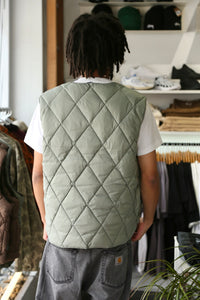 Stone Puffer Vest Seafoam