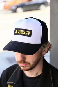 Pleasant Racing Patch Trucker Black