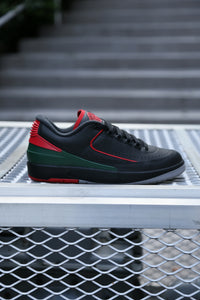 Air Jordan 2 Retro Low "Black/Fire Red-Fir"