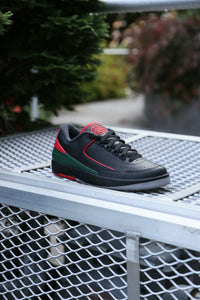 Air Jordan 2 Retro Low "Black/Fire Red-Fir"