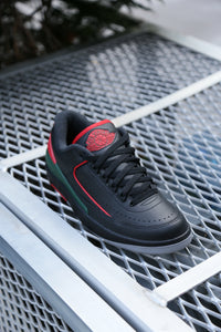 Air Jordan 2 Retro Low "Black/Fire Red-Fir"