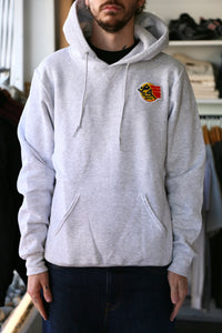 Running Man Patch Hoodie Ash