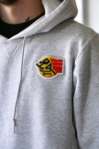 Running Man Patch Hoodie Ash