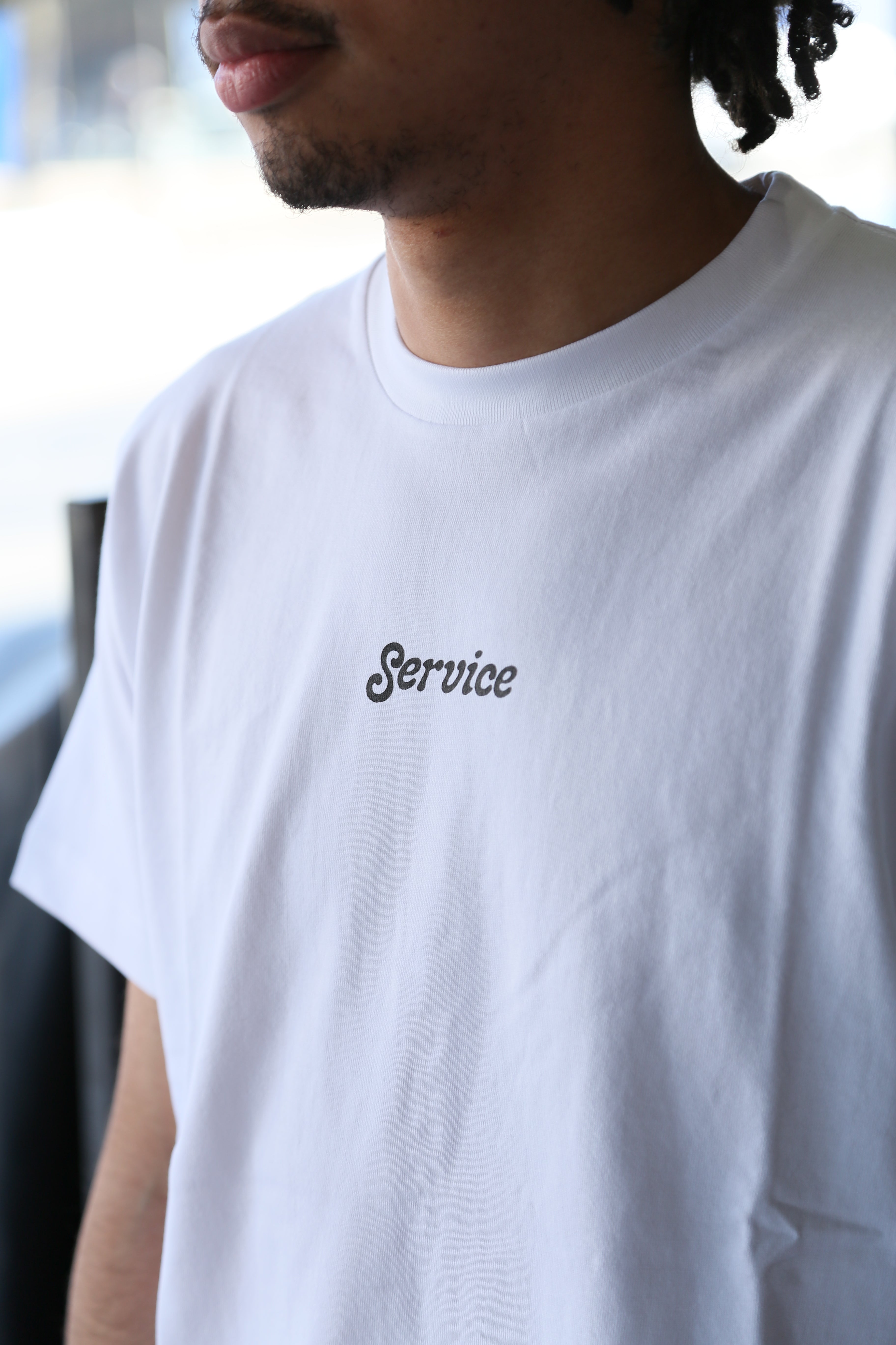 Service Logo Tee White