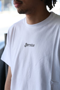 Service Logo Tee White