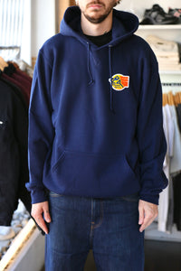 Running Man Patch Hoodie Navy