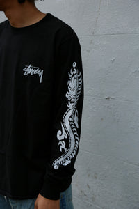 Dragons Pig. Dyed LS Tee Black