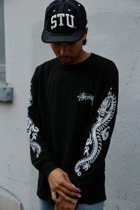 Dragons Pig. Dyed LS Tee Black