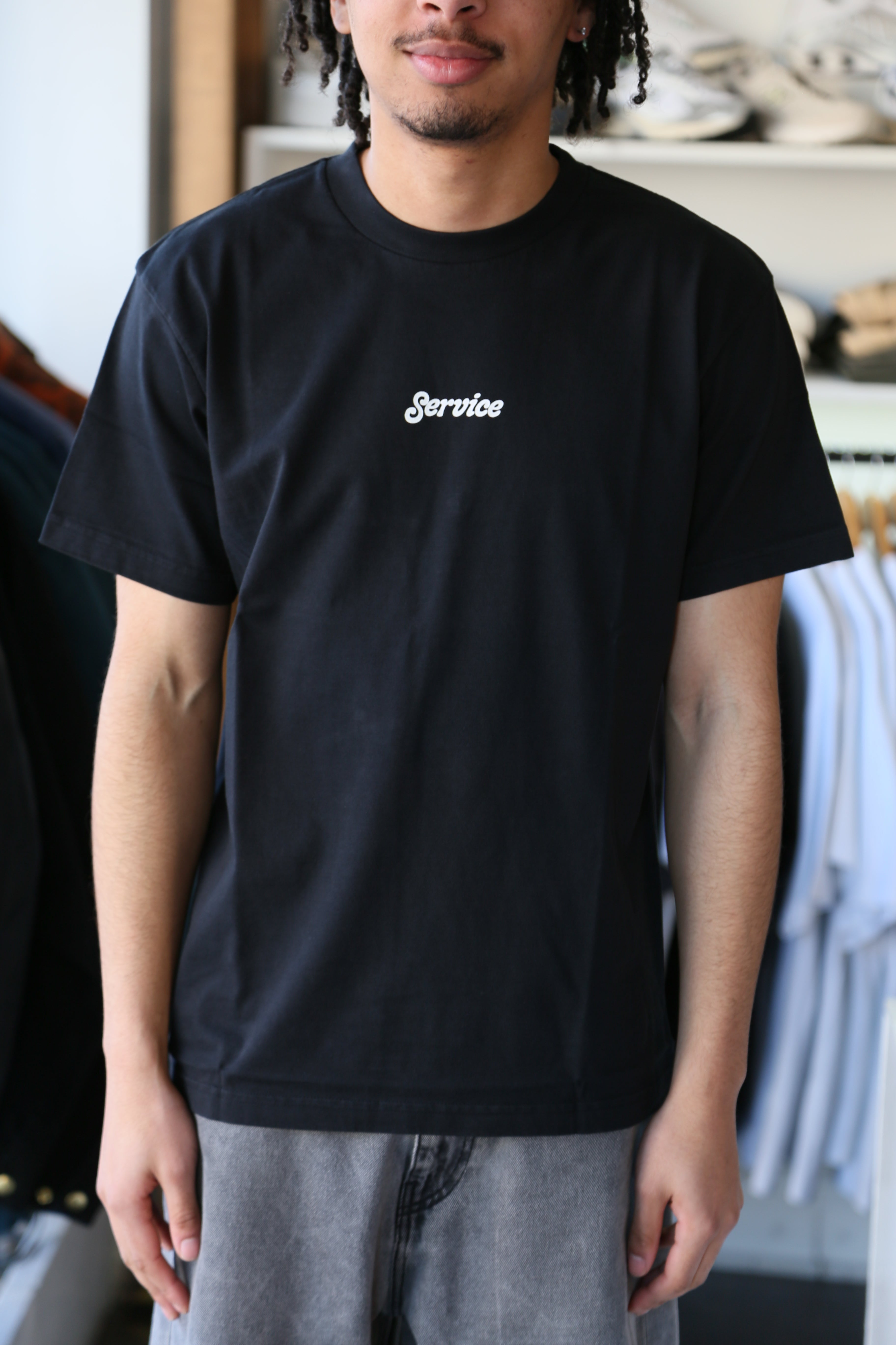 Service Logo Tee Black