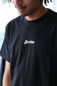 Service Logo Tee Black
