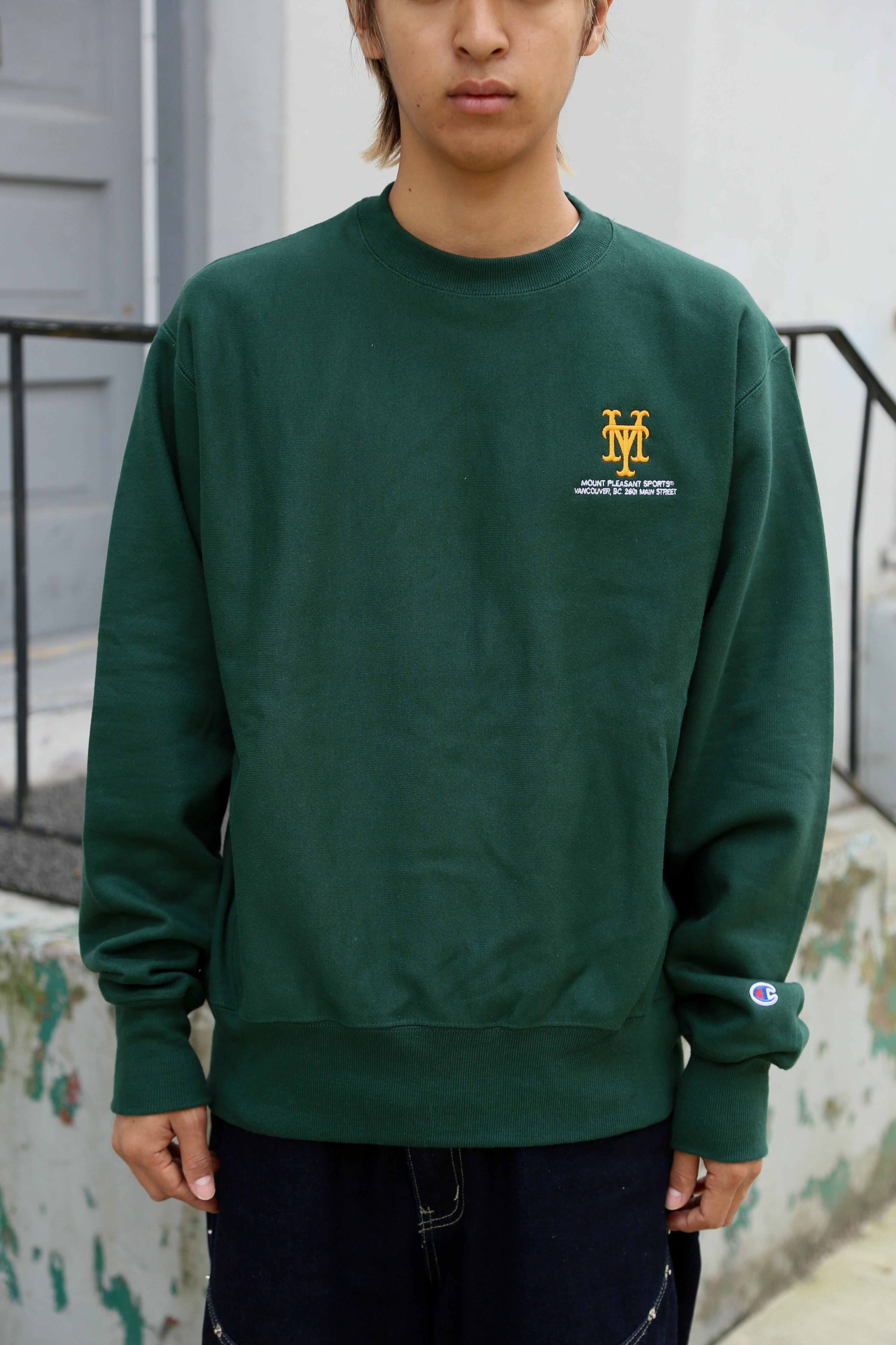 Skytrain Series Reverse Weave Crewneck Ivy