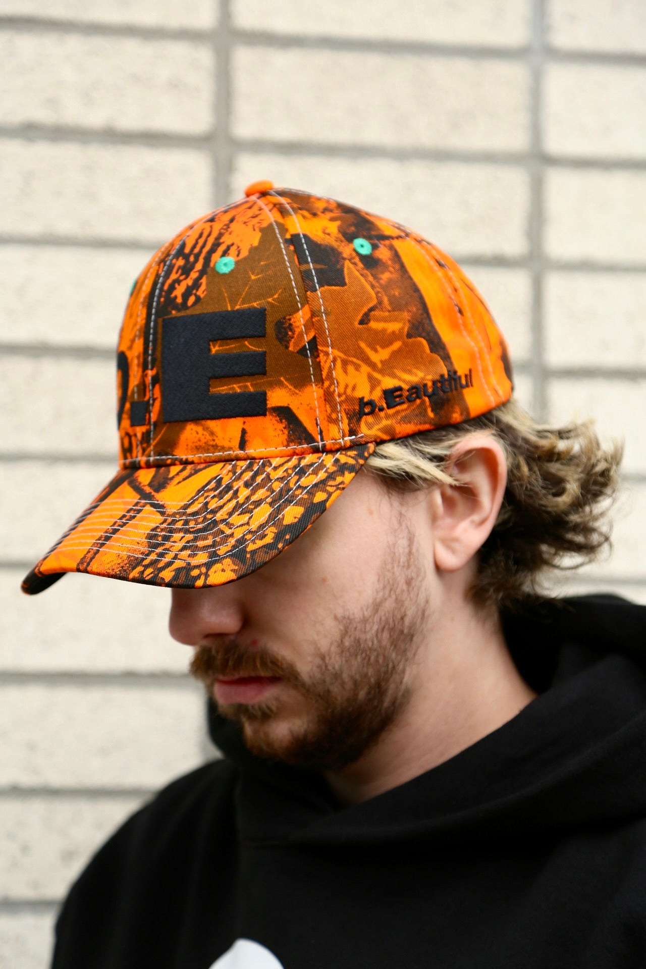 B.E Hat Orange Camo