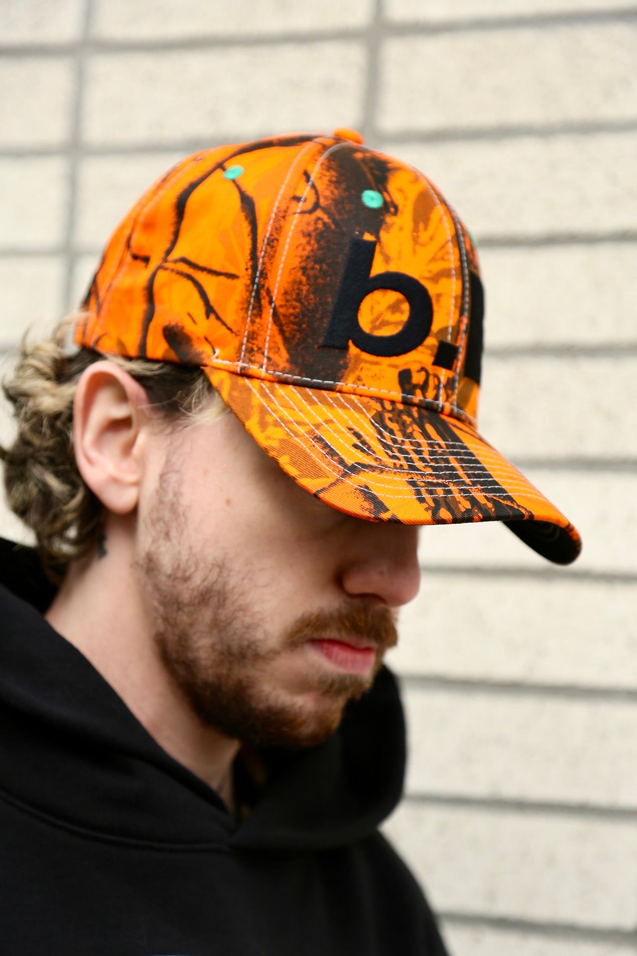 B.E Hat Orange Camo