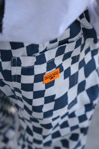Printed Chef Pant Teal Checker