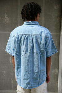 S/S Ody Shirt Blue Stone Bleached