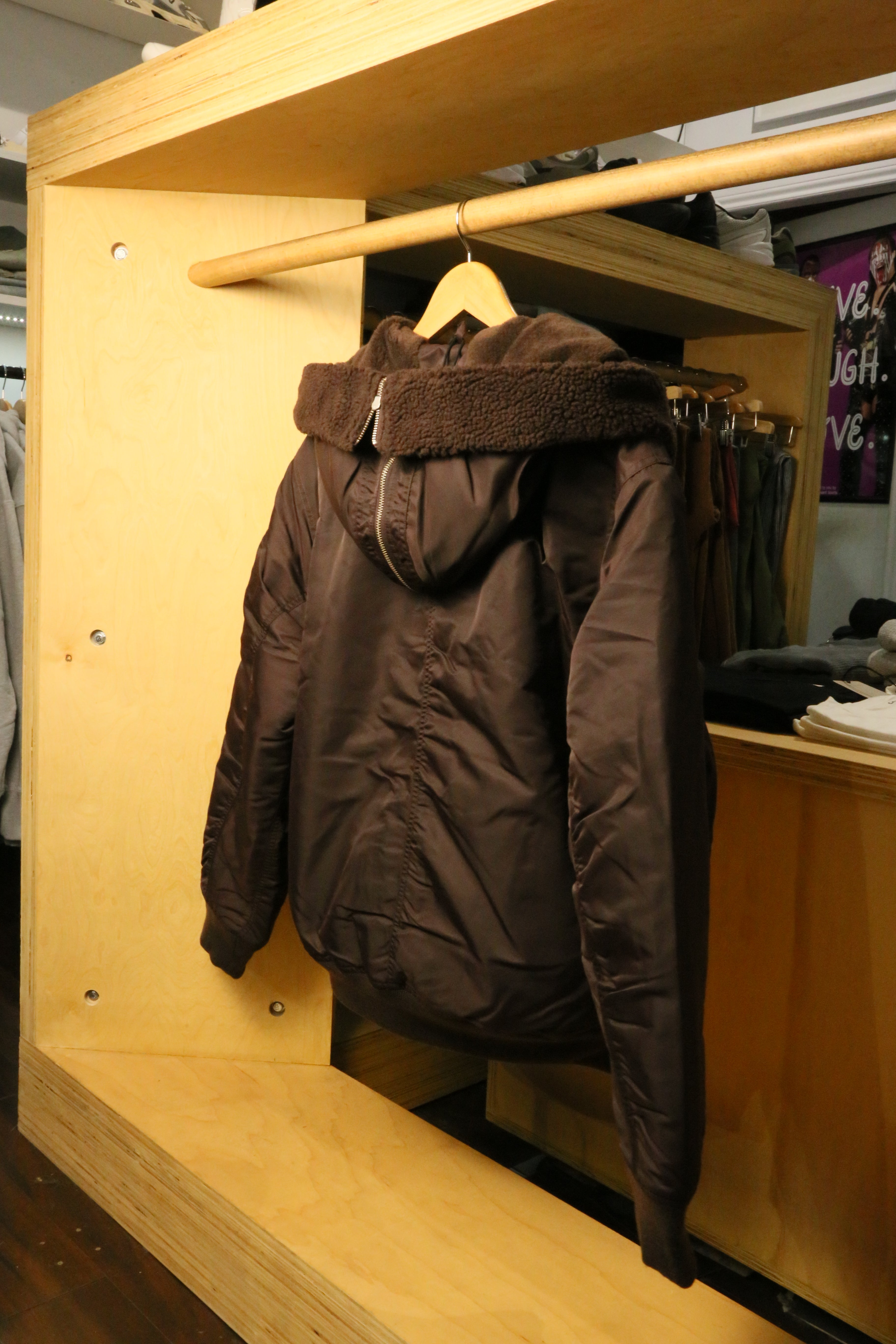 Hooded Oltera Bomber Palisander