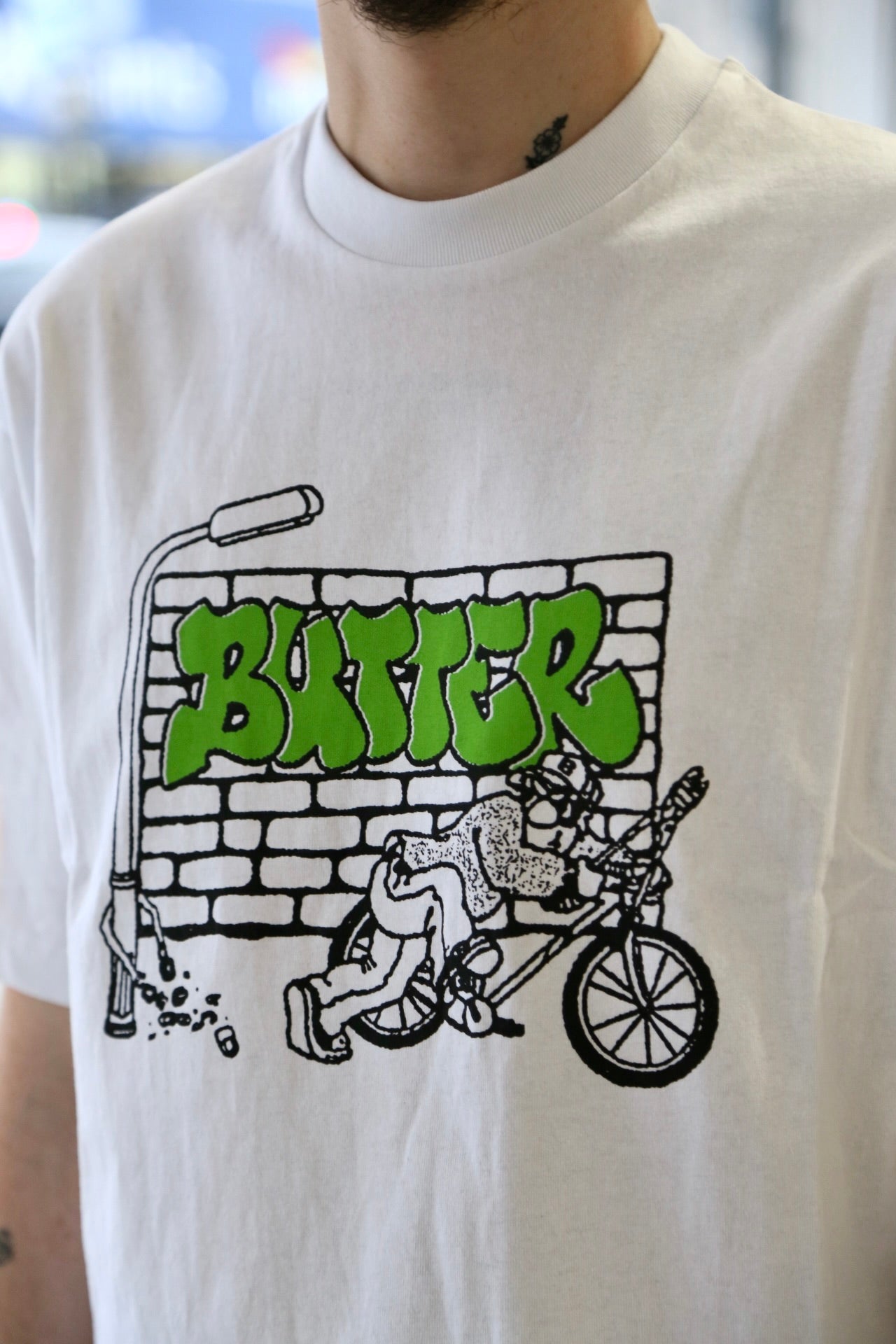 Bike Tee White