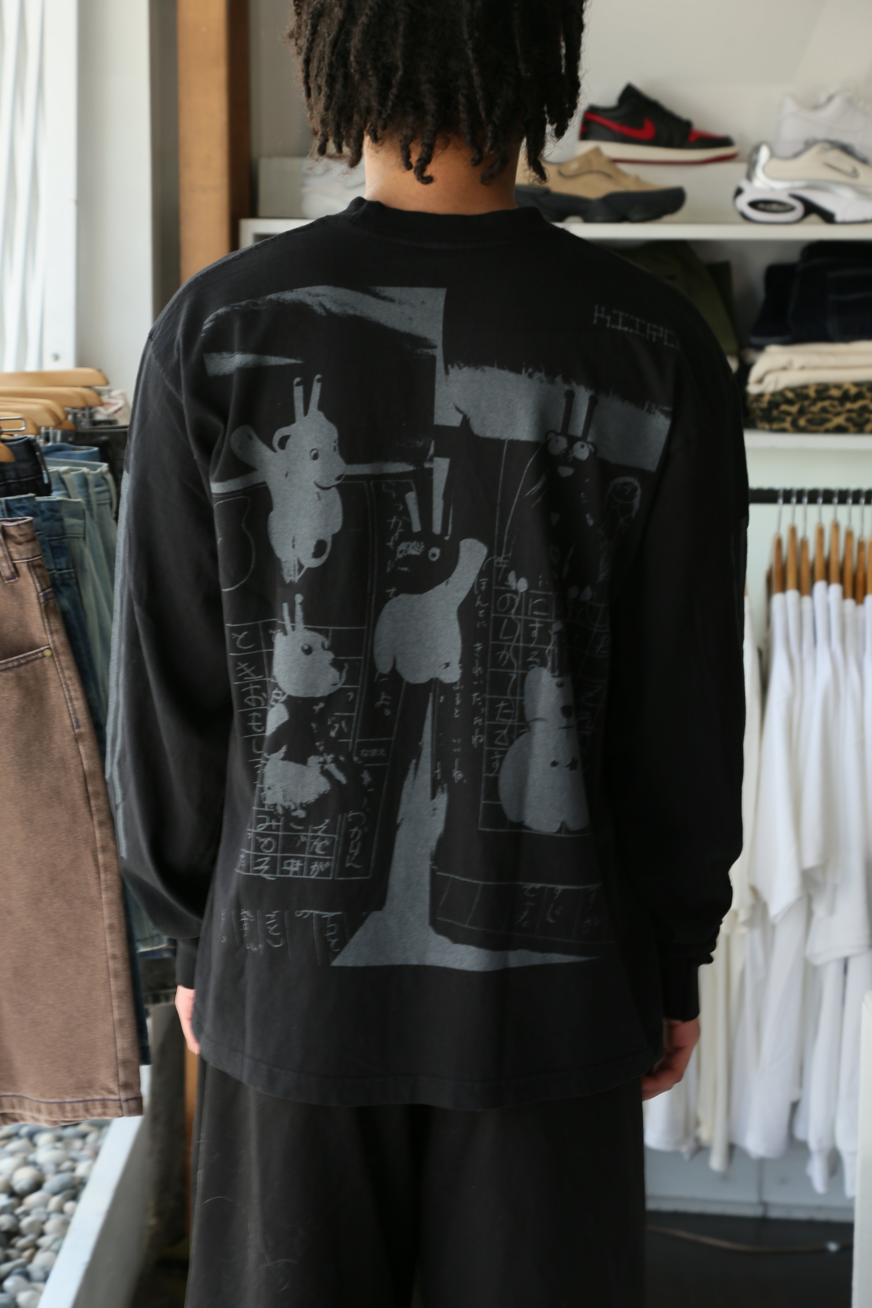 Kiiro Shinkansen LS Shirt Black