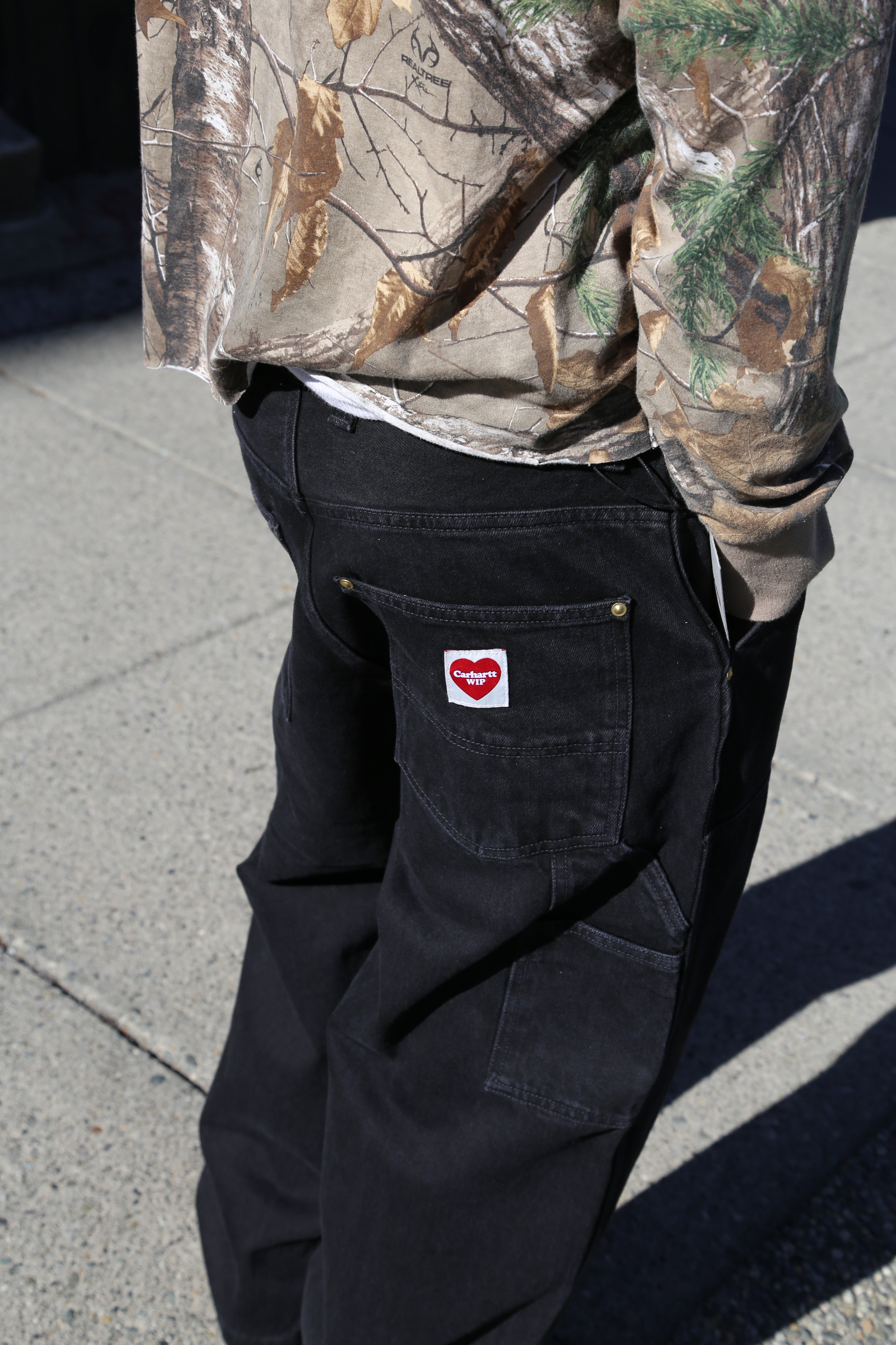 Nash Double Knee Pant Black Stone Washed