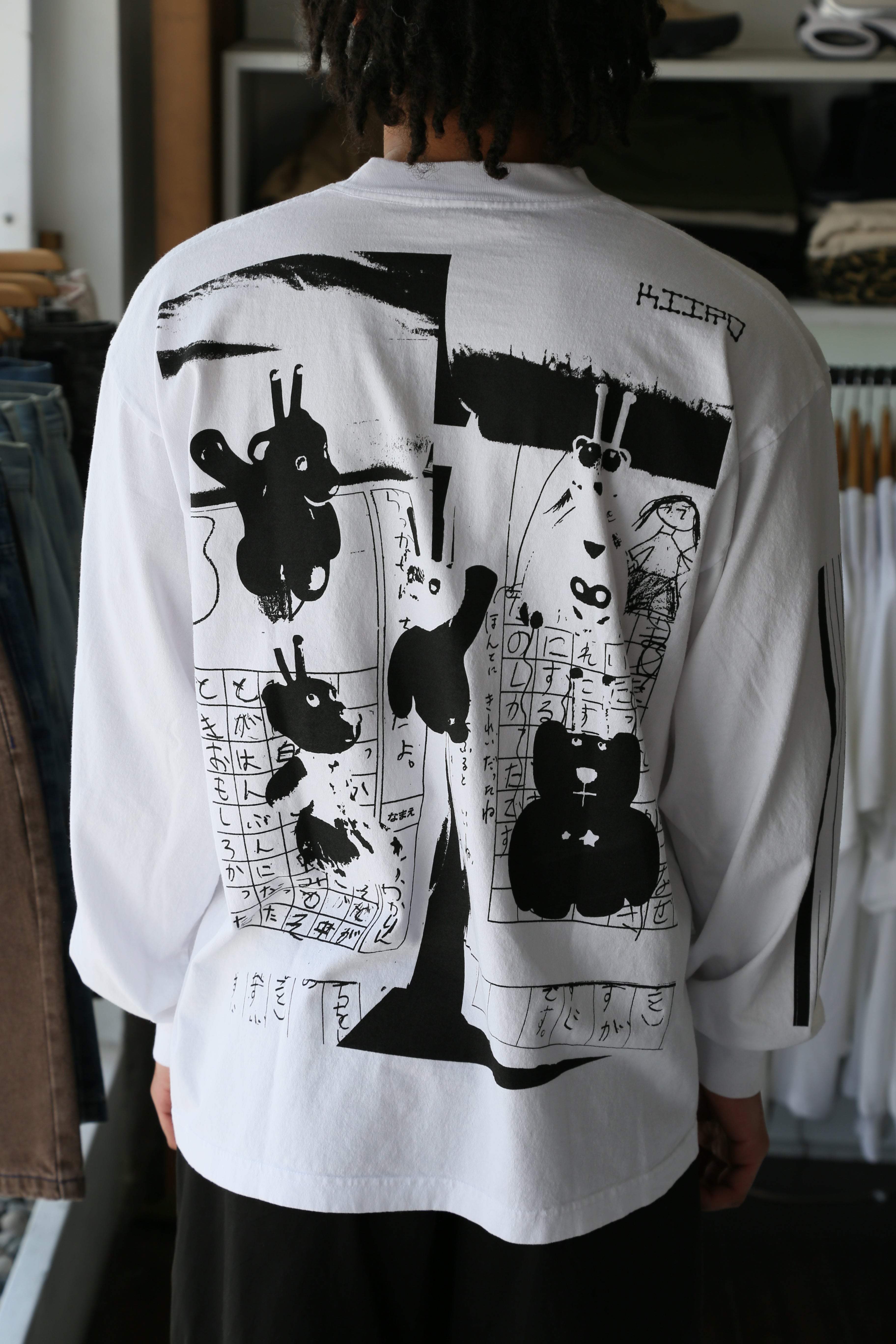 Kiiro Shinkansen LS Shirt White